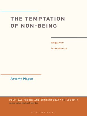 cover image of The Temptation of Non-Being